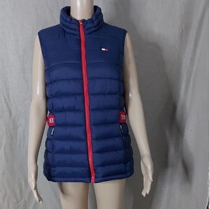 Tommy Hilfiger puffers Jackets size large color blue sleeveless